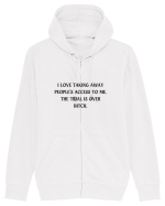 i love taking away... Hanorac cu fermoar Unisex Connector