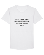 i love taking away... Tricou mânecă scurtă guler larg Bărbat Skater