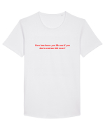 how ima know... Tricou mânecă scurtă guler larg Bărbat Skater