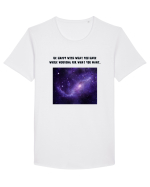 be happy... Tricou mânecă scurtă guler larg Bărbat Skater
