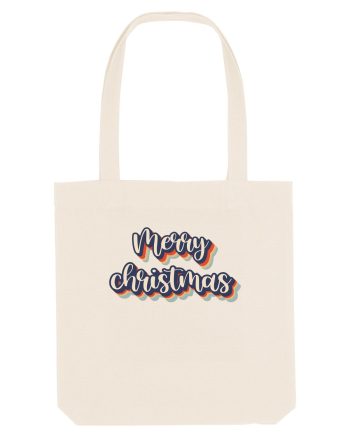 Merry Christmas Retro Style Natural