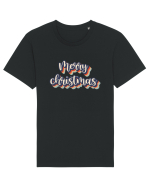 Merry Christmas Retro Style Tricou mânecă scurtă Unisex Rocker