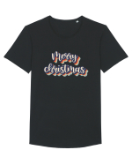 Merry Christmas Retro Style Tricou mânecă scurtă guler larg Bărbat Skater
