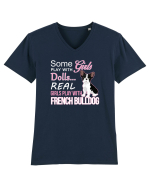French bulldog Tricou mânecă scurtă guler V Bărbat Presenter
