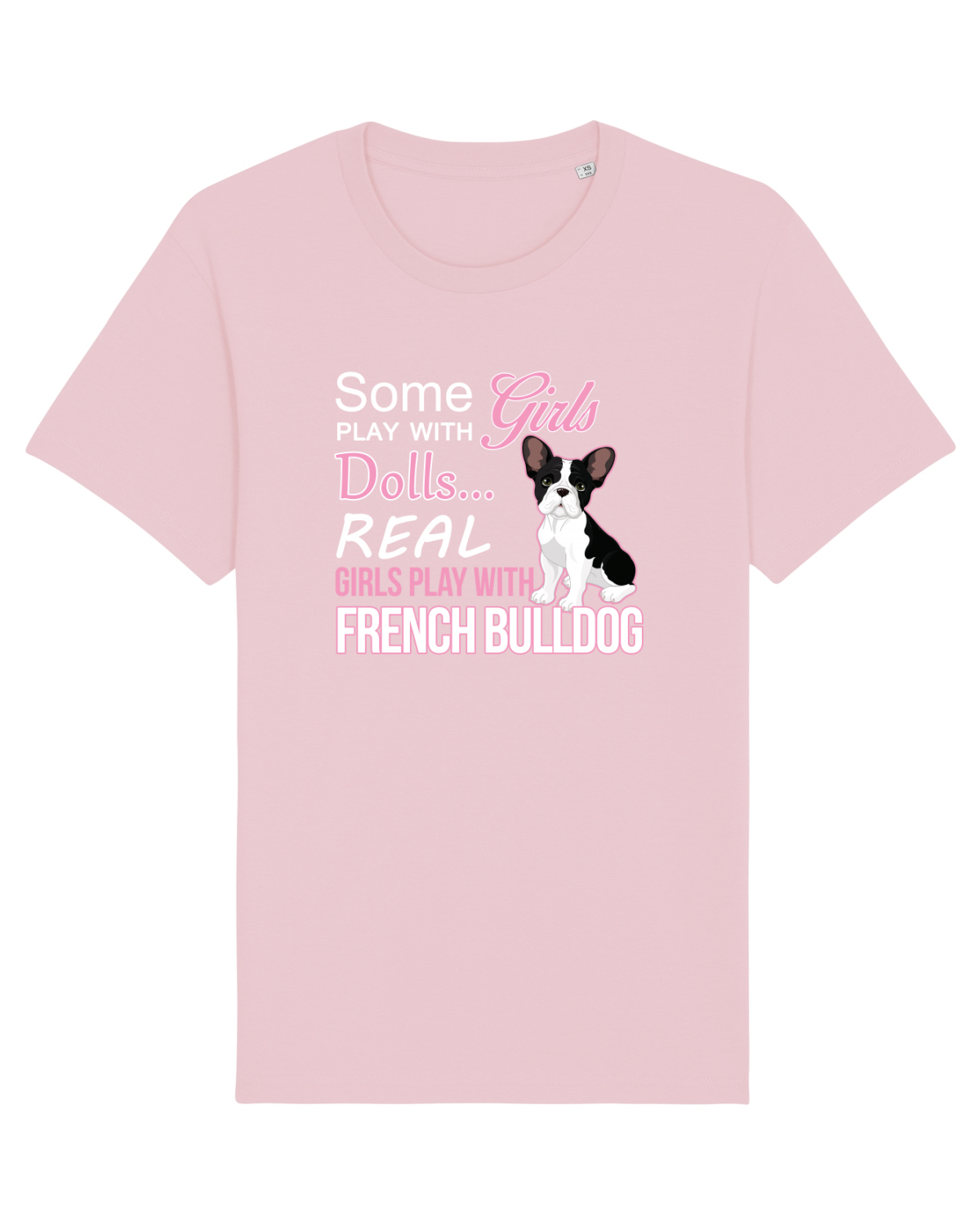 Tricou mânecă scurtă Unisex Rocker Cotton Pink