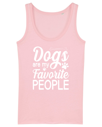 Dogs Are My Favorite People Cotton Pink