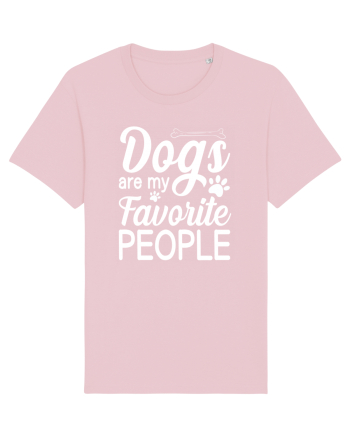 Dogs Are My Favorite People Cotton Pink