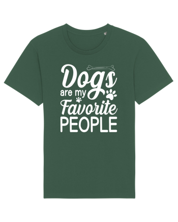 Dogs Are My Favorite People Bottle Green