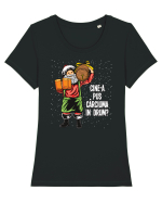 amuzant de Craciun - Cine-a pus cârciuma-n drum ? Tricou mânecă scurtă guler larg fitted Damă Expresser