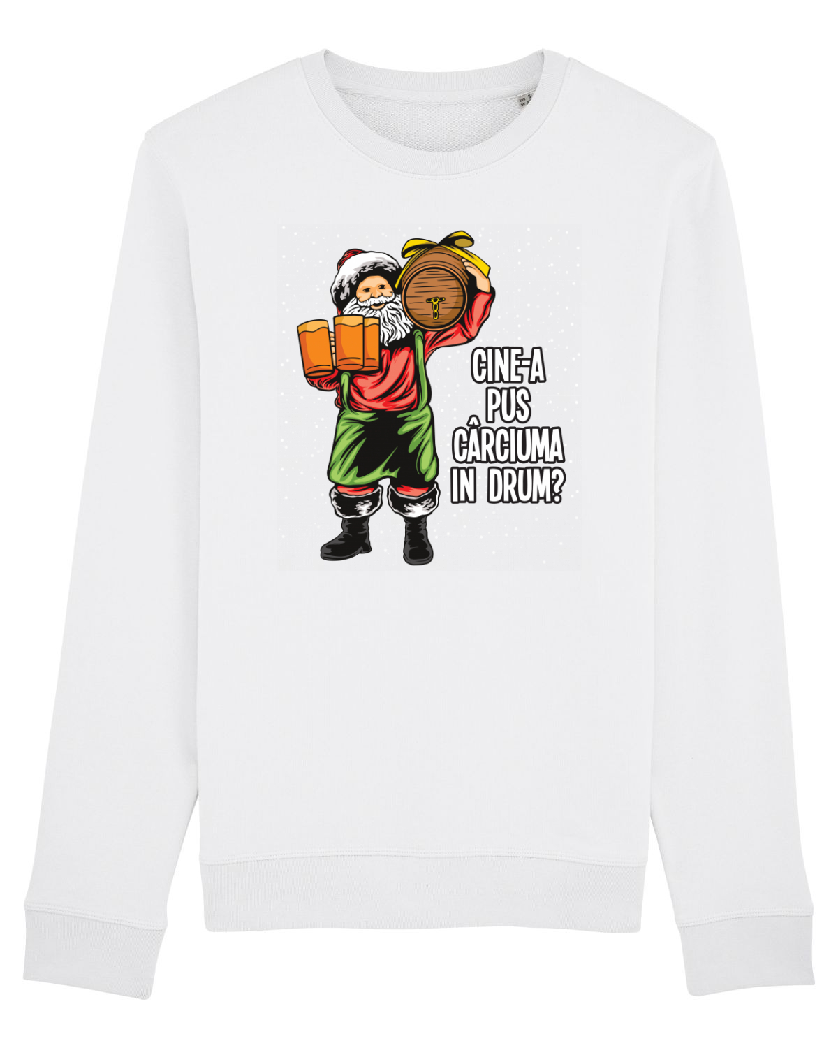 Bluză mânecă lungă Unisex Rise White