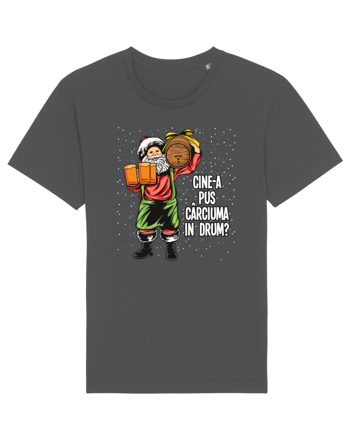 Tricou mânecă scurtă Unisex Rocker Anthracite