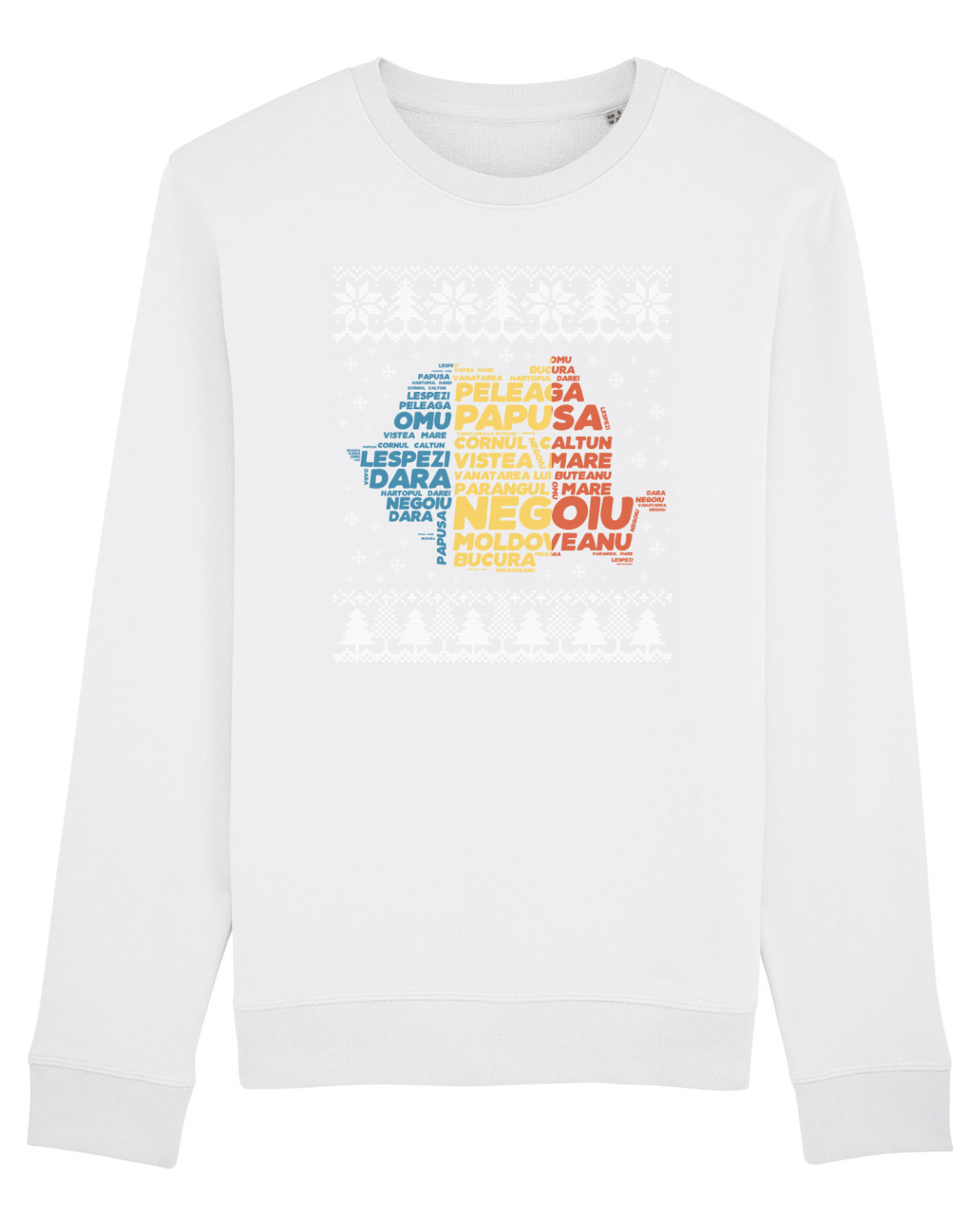 Bluză mânecă lungă Unisex Rise White