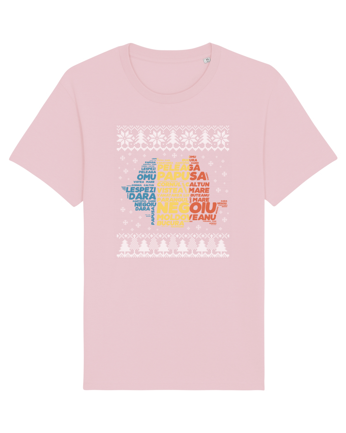 Tricou mânecă scurtă Unisex Rocker Cotton Pink
