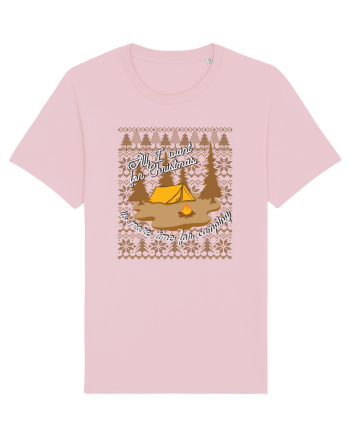 All I want for Christmas is more time for camping Cotton Pink