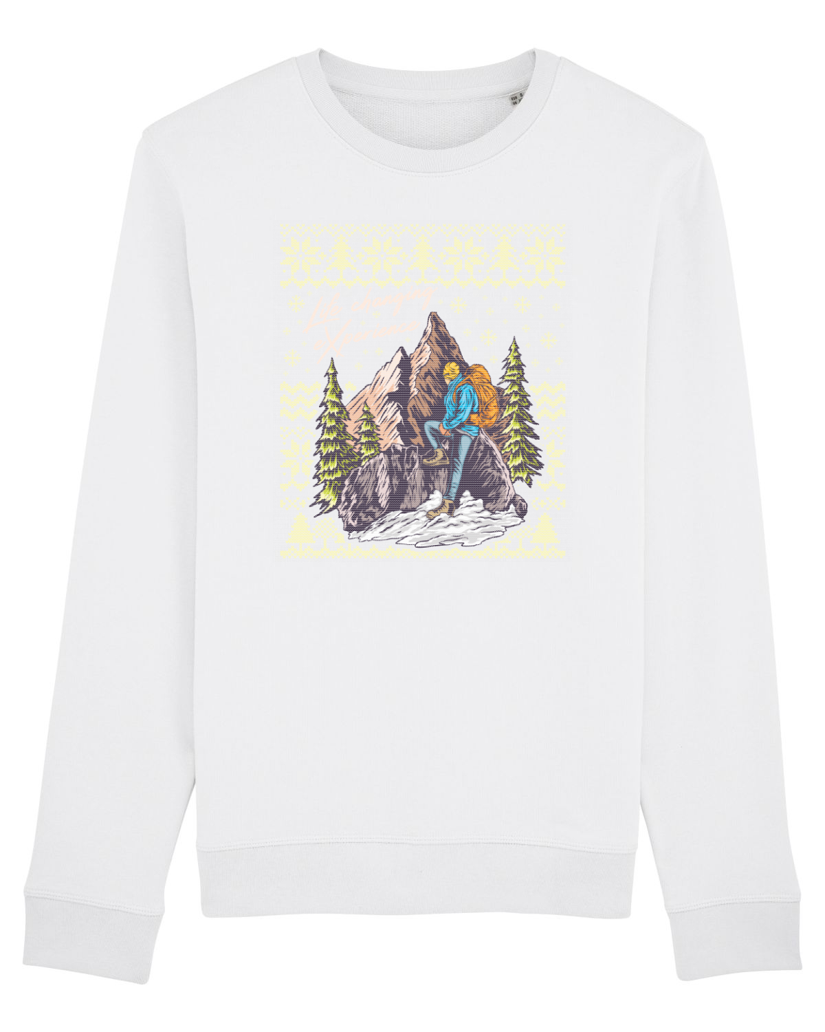 Bluză mânecă lungă Unisex Rise White