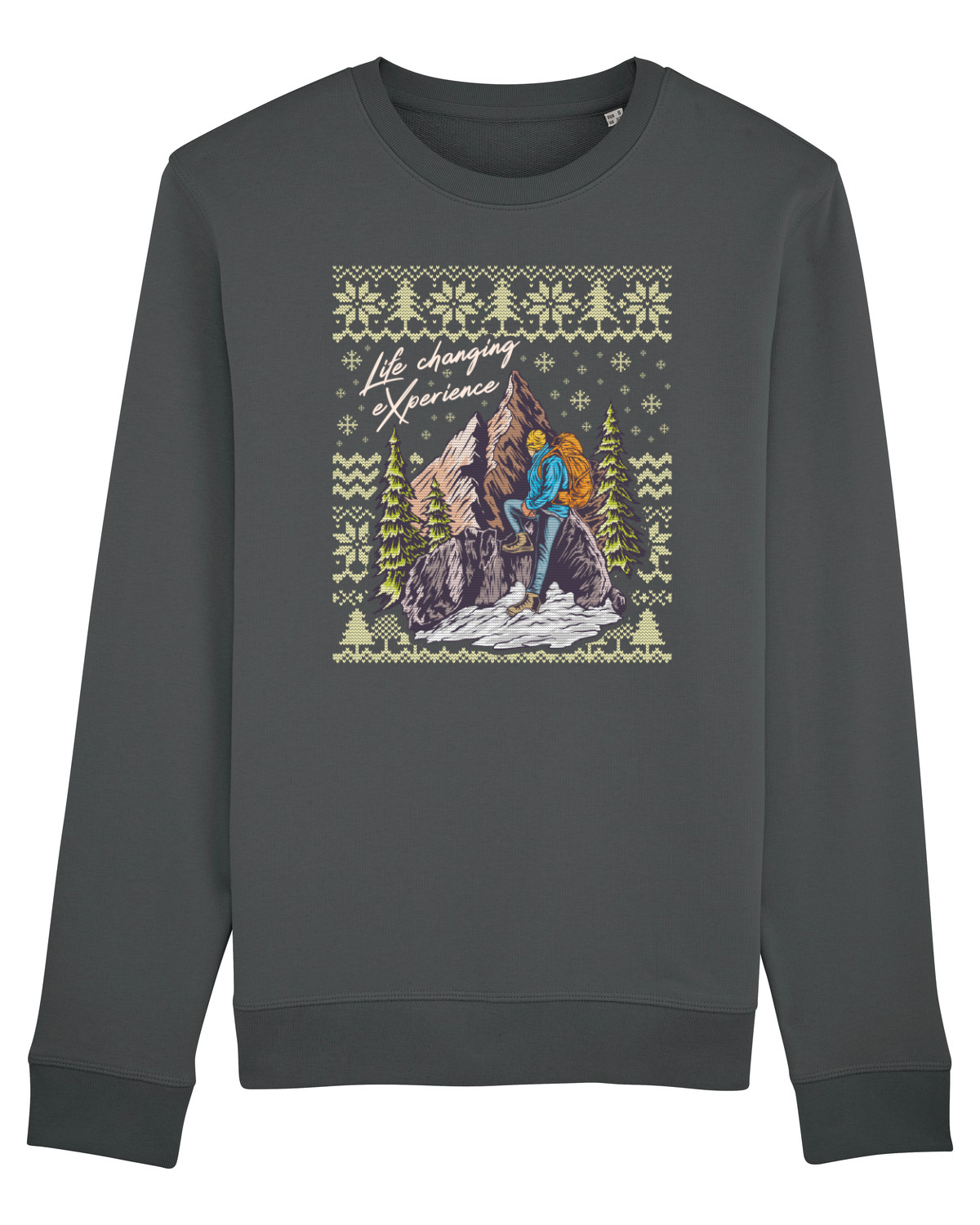 Bluză mânecă lungă Unisex Rise Anthracite