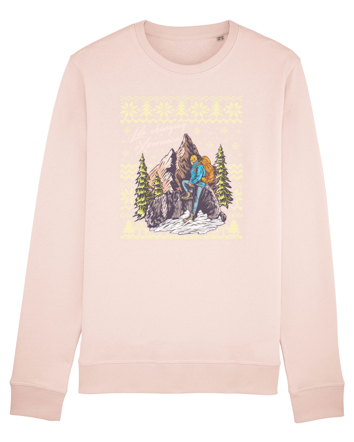 Bluză mânecă lungă Unisex Rise Candy Pink
