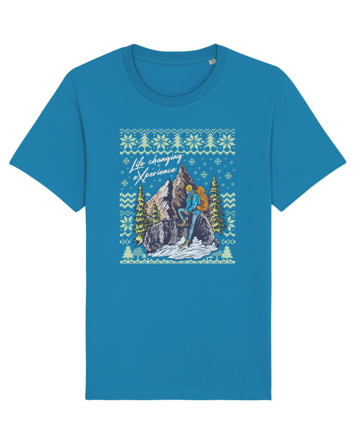 Tricou mânecă scurtă Unisex Rocker Azur