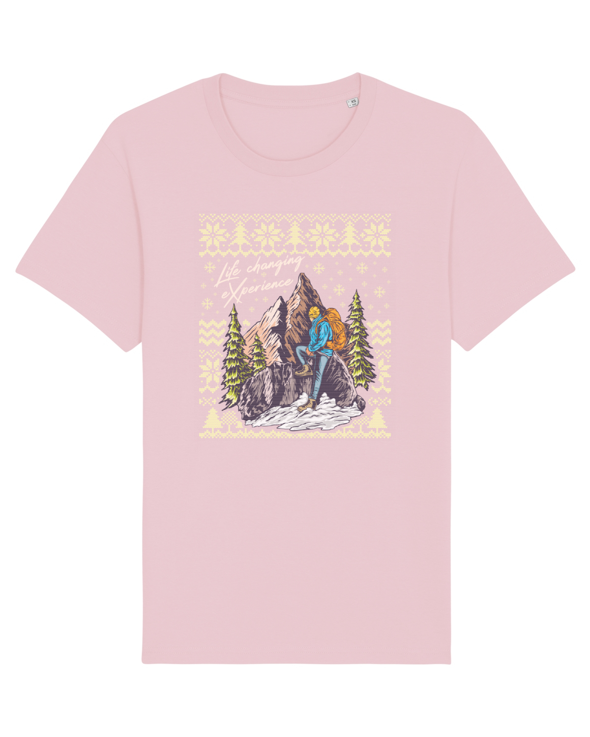 Tricou mânecă scurtă Unisex Rocker Cotton Pink