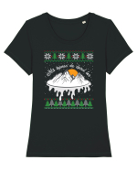 Mă topesc de dorul lor - ediție de sărbători Tricou mânecă scurtă guler larg fitted Damă Expresser