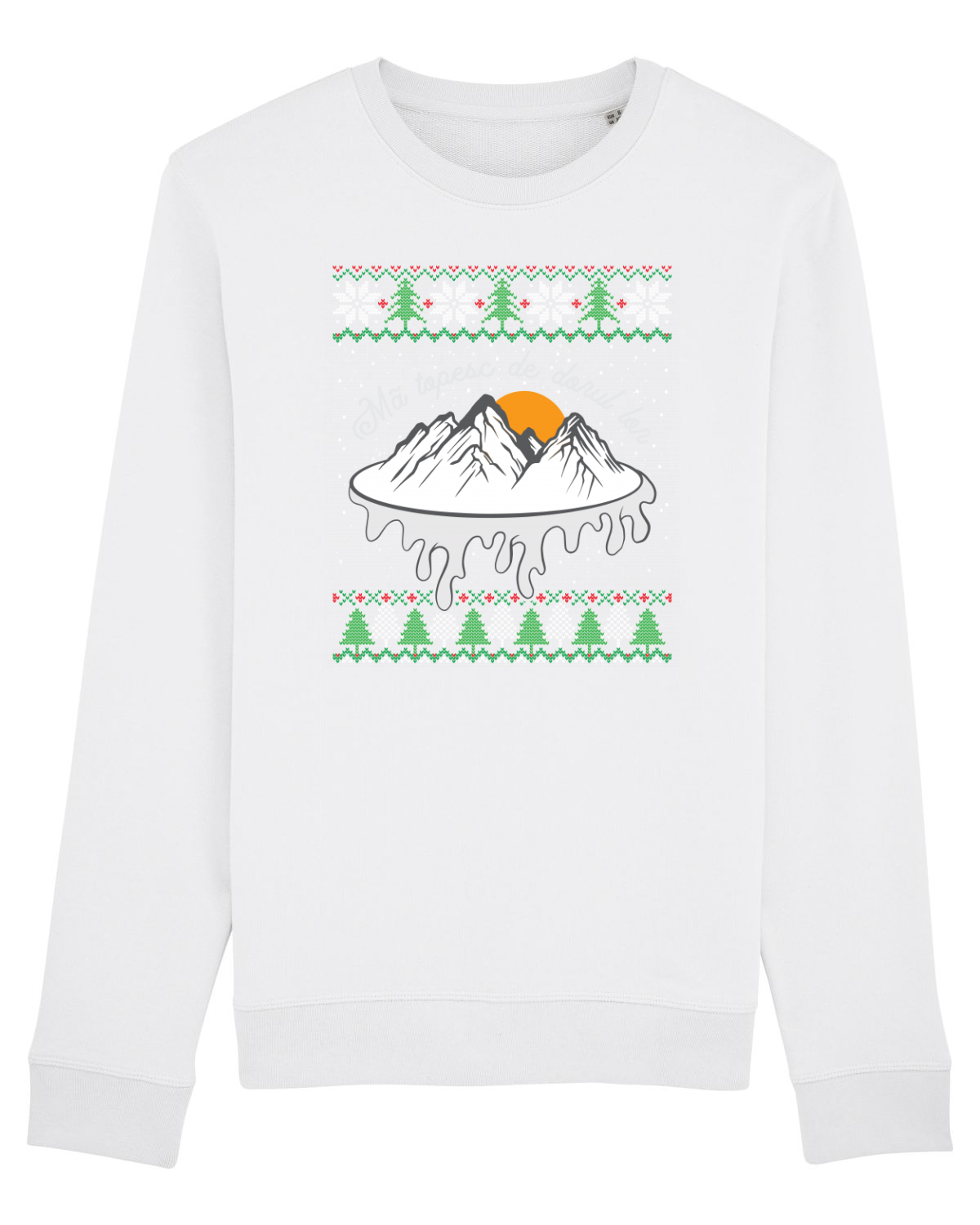 Bluză mânecă lungă Unisex Rise White