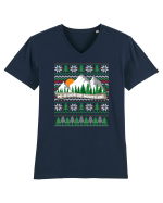 Mi-e dor de munții mei - ediție de sărbători Tricou mânecă scurtă guler V Bărbat Presenter