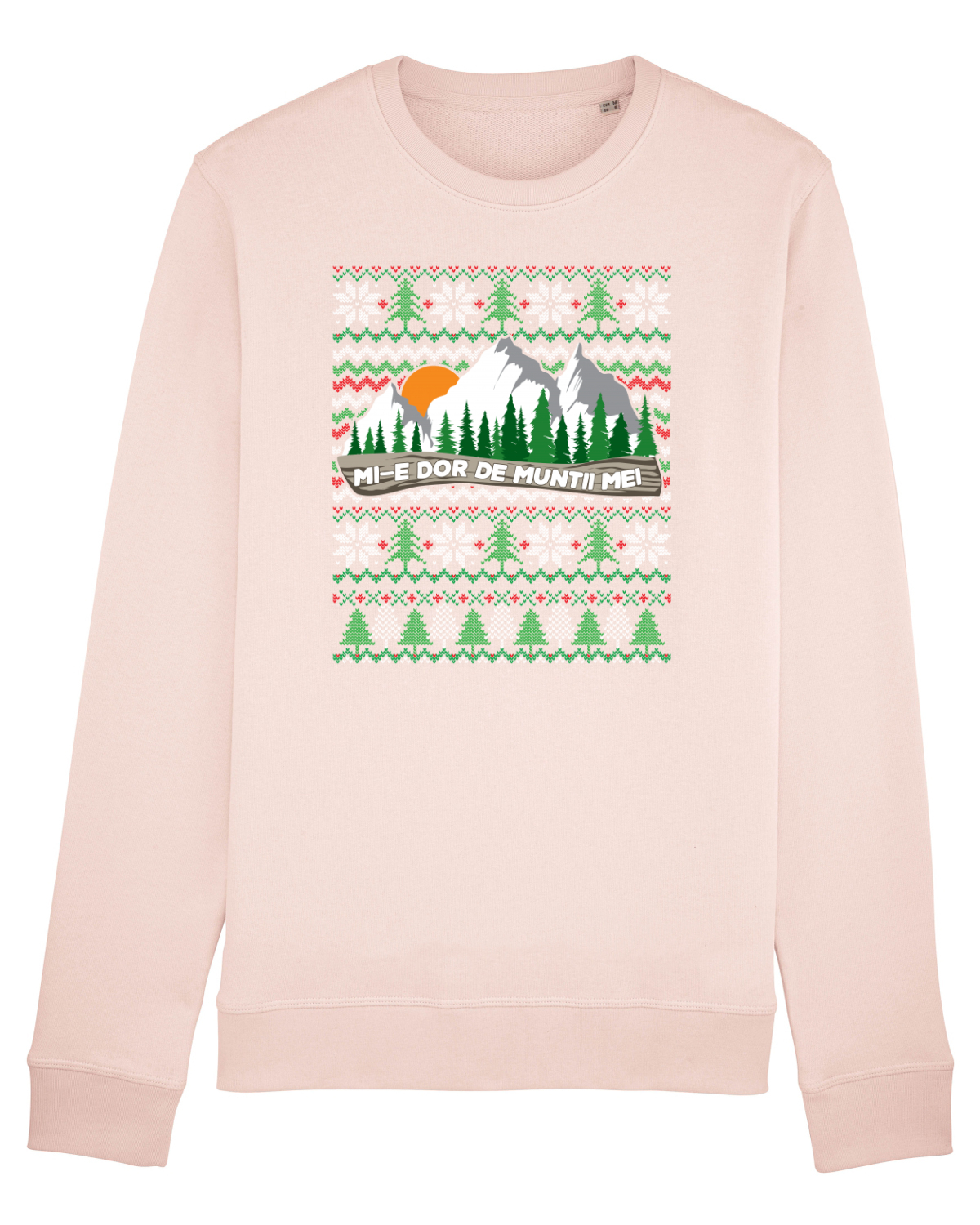 Bluză mânecă lungă Unisex Rise Candy Pink