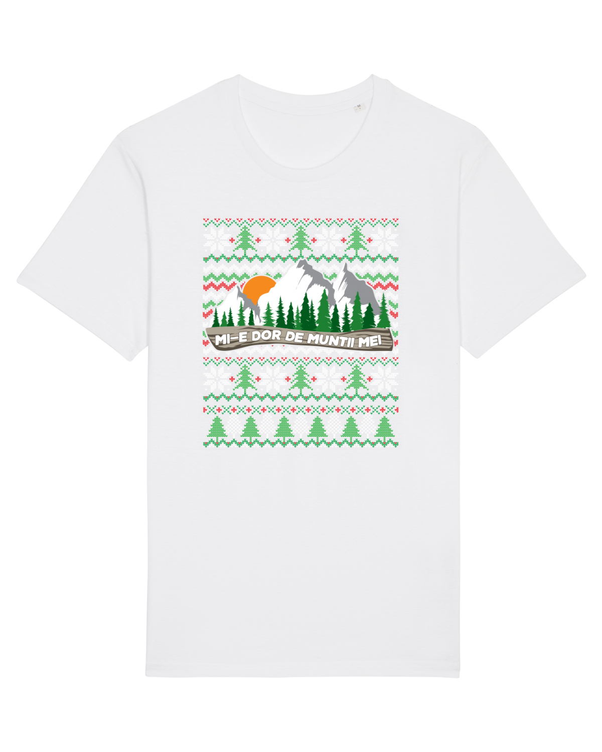 Tricou mânecă scurtă Unisex Rocker White