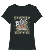 Retezat - ediție de sărbători Tricou mânecă scurtă guler larg fitted Damă Expresser