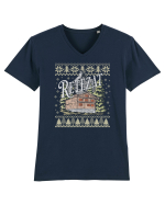 Retezat - ediție de sărbători Tricou mânecă scurtă guler V Bărbat Presenter