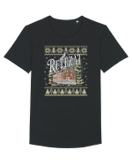 Retezat - ediție de sărbători Tricou mânecă scurtă guler larg Bărbat Skater