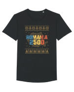 România 2500 - ediție de sărbători Tricou mânecă scurtă guler larg Bărbat Skater