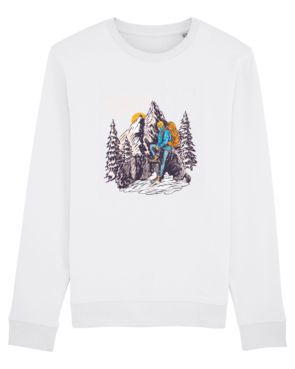 Bluză mânecă lungă Unisex Rise White
