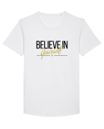 Believe in yourself. Tricou mânecă scurtă guler larg Bărbat Skater