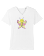 Fluturasi Pentru Copii Cute Butterflies Butterfly Tricou mânecă scurtă guler V Bărbat Presenter
