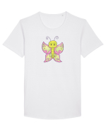 Fluturasi Pentru Copii Cute Butterflies Butterfly Tricou mânecă scurtă guler larg Bărbat Skater
