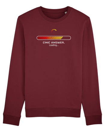 Cinic answer loading. Burgundy