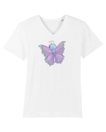 Fluturasi Pentru Copii Cute Butterflies Butterfly Tricou mânecă scurtă guler V Bărbat Presenter