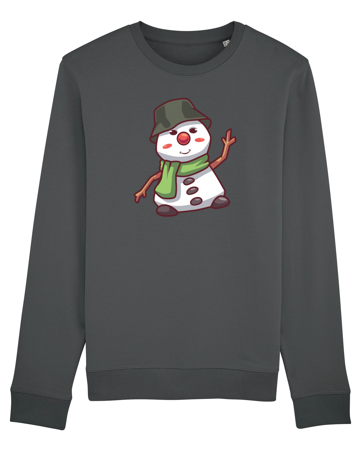 Bluză mânecă lungă Unisex Rise Anthracite
