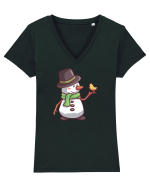 Om De Zapada Design Pentru Copii Si Adulti Copii De Craciun Tricou mânecă scurtă guler V Damă Evoker