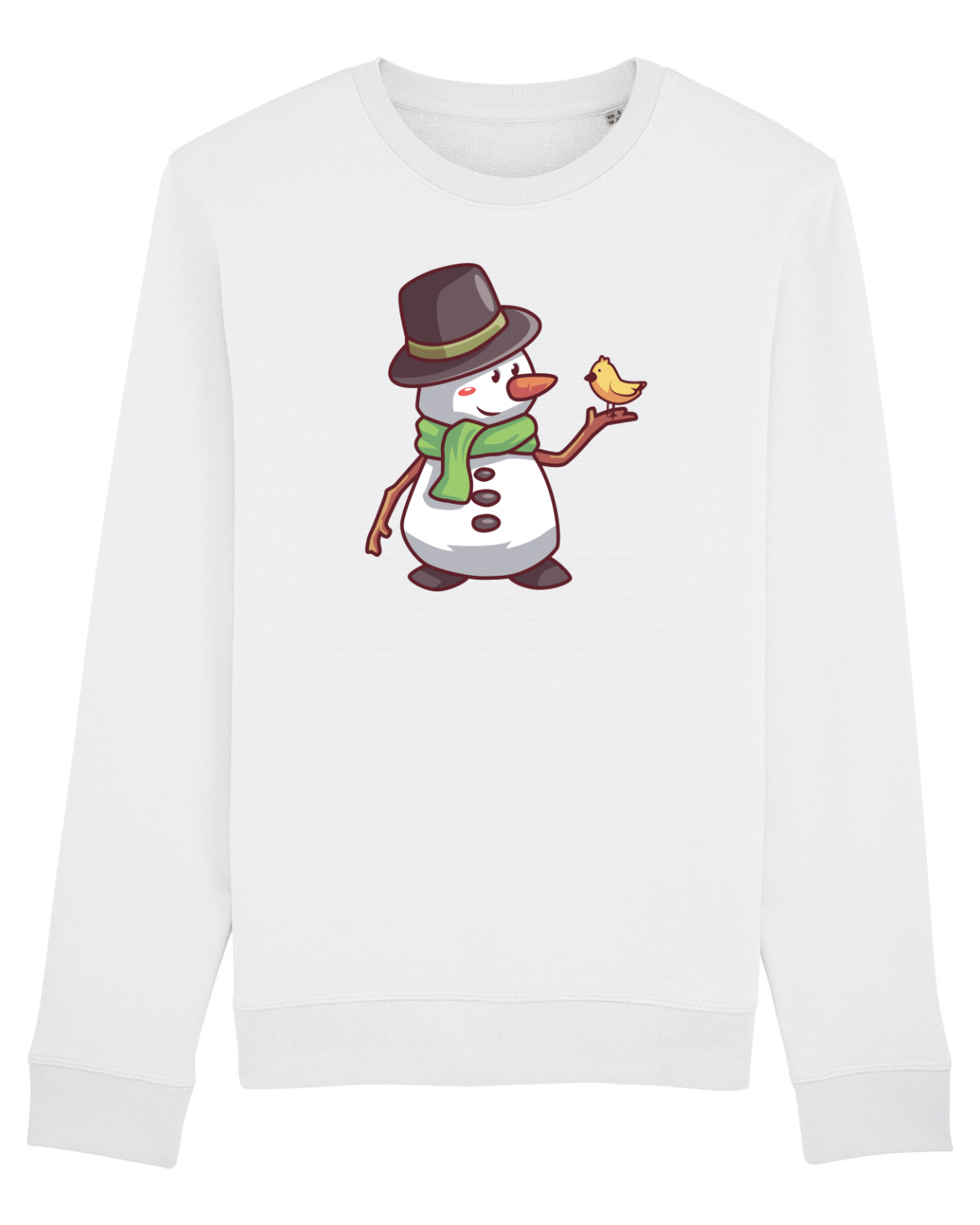 Bluză mânecă lungă Unisex Rise White