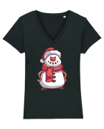 Om De Zapada Design Pentru Copii Si Adulti Copii De Craciun Tricou mânecă scurtă guler V Damă Evoker