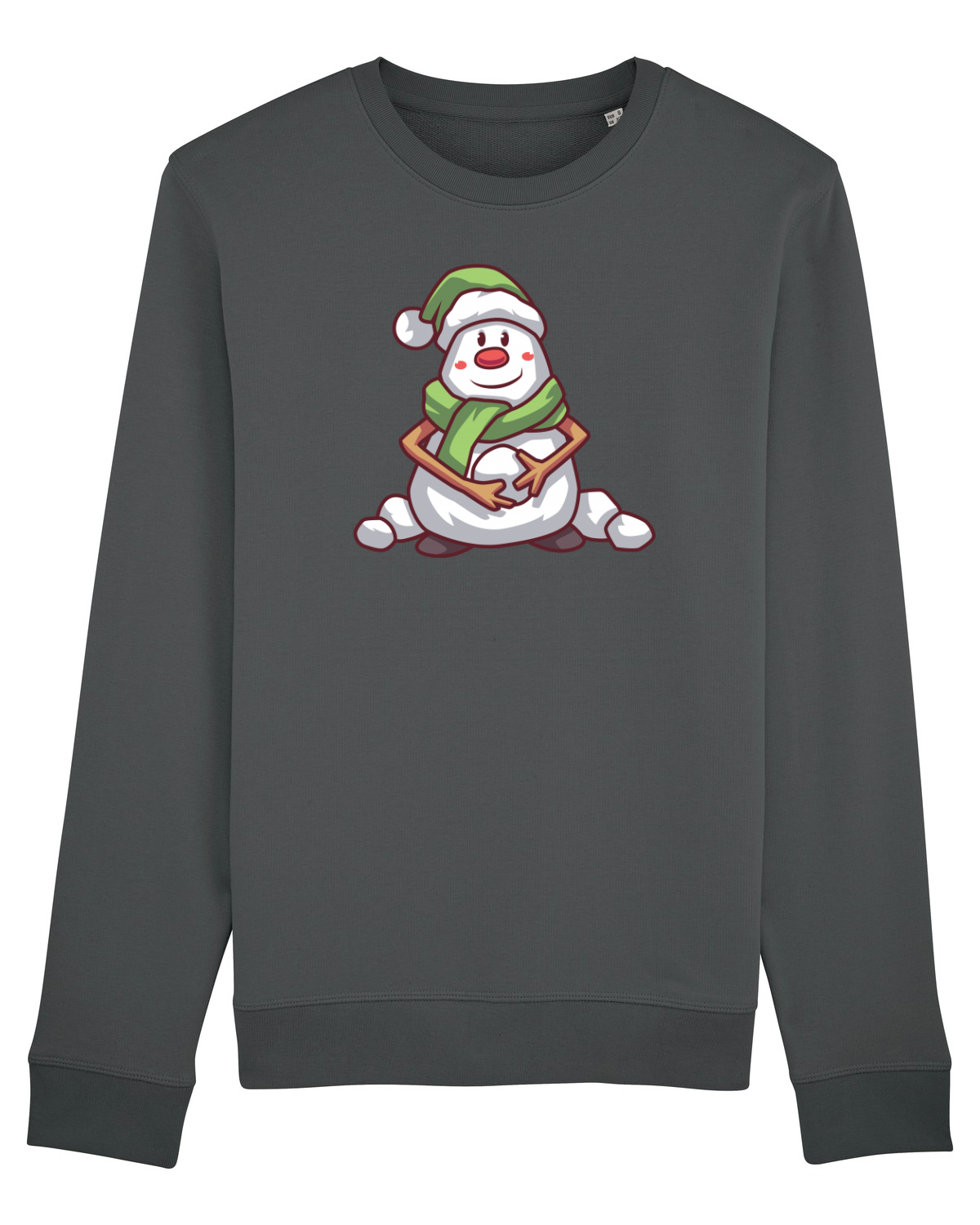 Bluză mânecă lungă Unisex Rise Anthracite