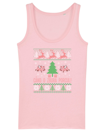 cu motive de Craciun - Cand o zbura porcul Cotton Pink