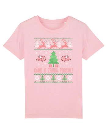 cu motive de Craciun - Cand o zbura porcul Cotton Pink