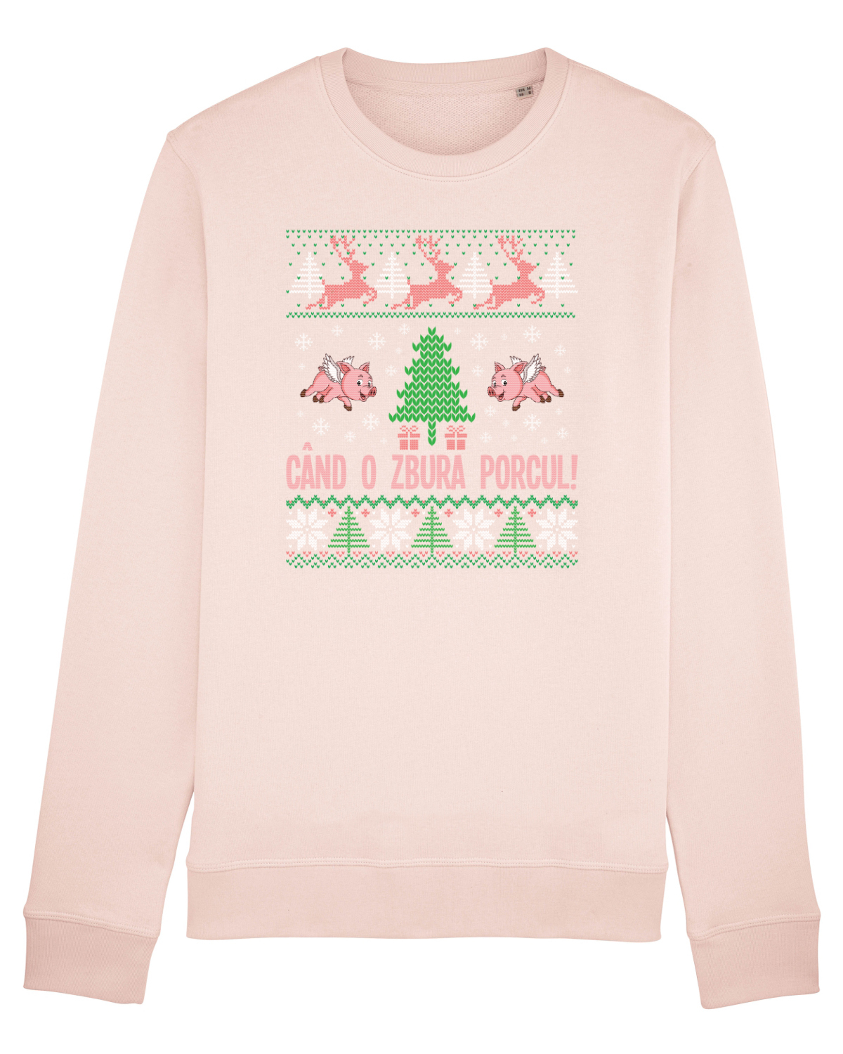 Bluză mânecă lungă Unisex Rise Candy Pink