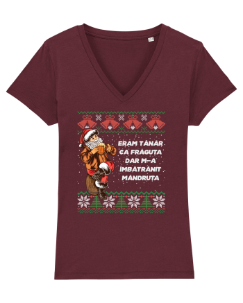 cu motive de Crăciun - Eram tânăr ca frăguța Burgundy