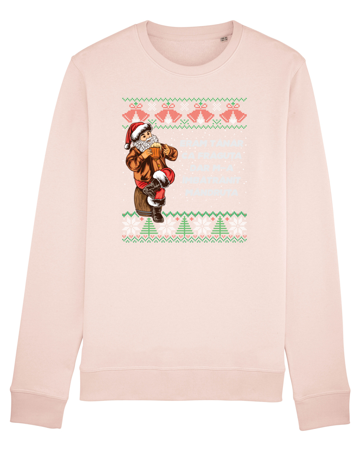 Bluză mânecă lungă Unisex Rise Candy Pink