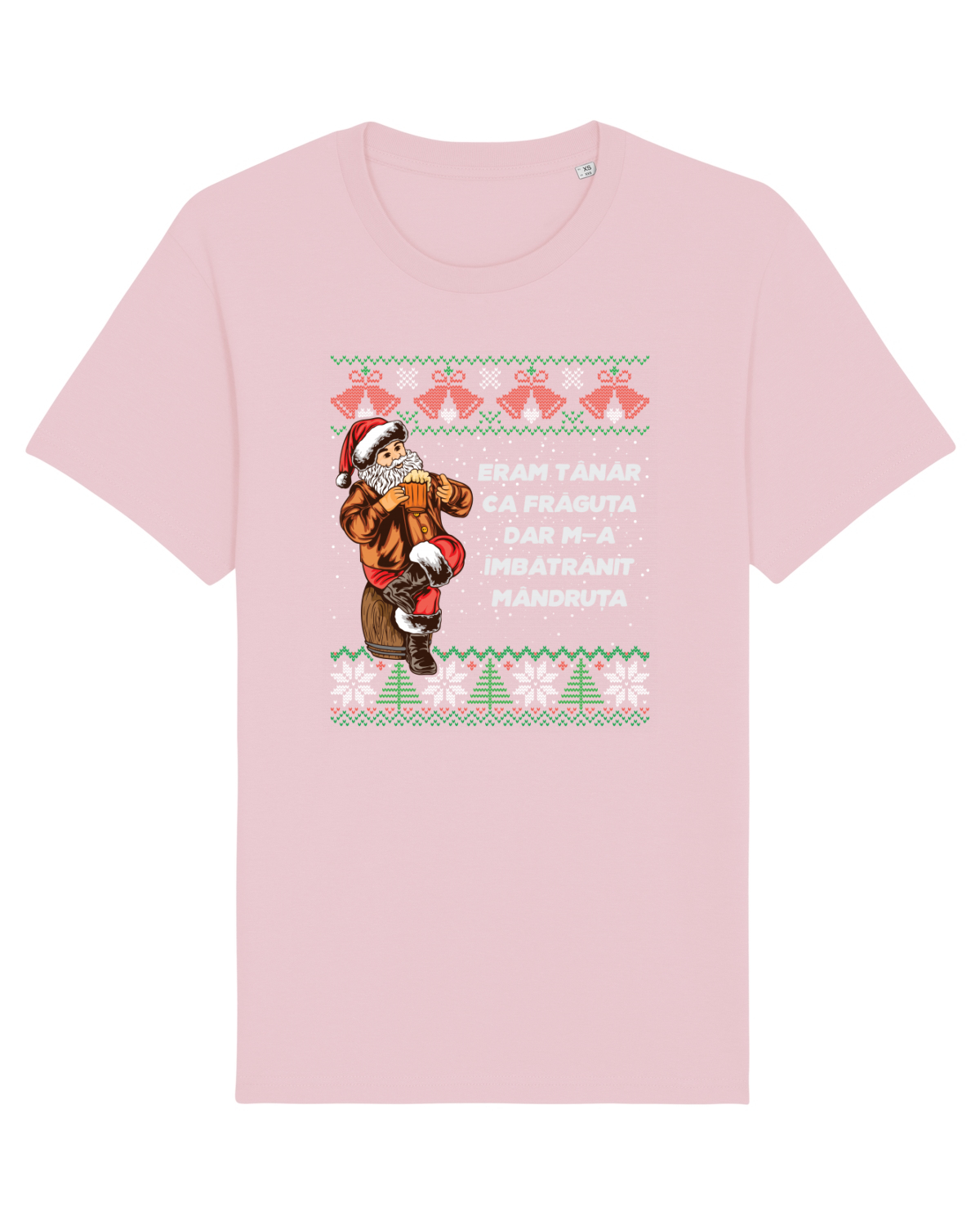 Tricou mânecă scurtă Unisex Rocker Cotton Pink