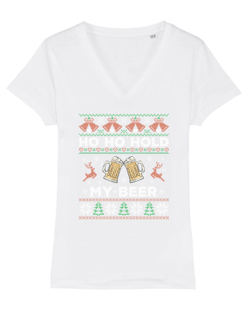 cu motive de Craciun - Ho ho hold my beer White